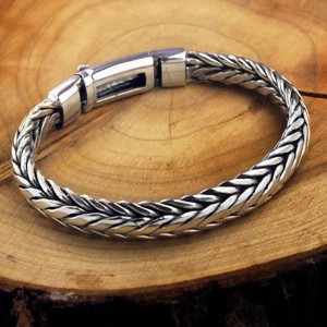 Gevlochten armband - 925 Zilver