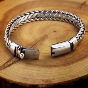 Gevlochten armband - 925 Zilver