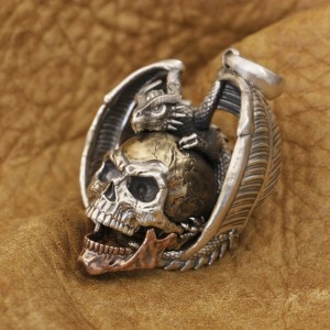 Draak en Skull Hanger - In twee varianten - 925 ZIlver