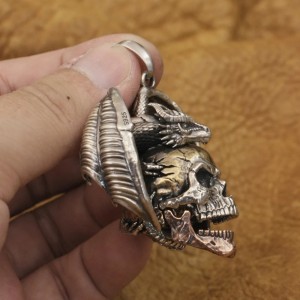 Draak en Skull Hanger - In twee varianten - 925 ZIlver