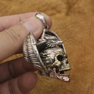 Draak en Skull Hanger - In twee varianten - 925 ZIlver