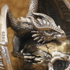 Draak en Skull Hanger - In twee varianten - 925 ZIlver