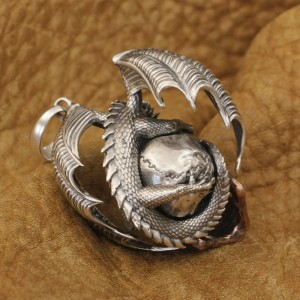 Draak en Skull Hanger - In twee varianten - 925 ZIlver