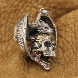 Draak en Skull Hanger - In twee varianten - 925 ZIlver