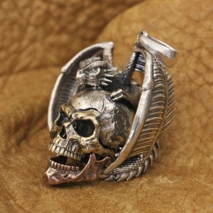 Draak en Skull Hanger - In twee varianten - 925 ZIlver