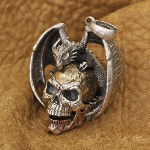Draak en Skull Hanger - In twee varianten - 925 ZIlver