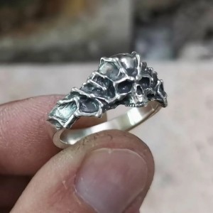 Skull ring - Bone - 925 Zilver