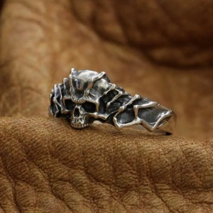 Skull ring - Bone - 925 Zilver