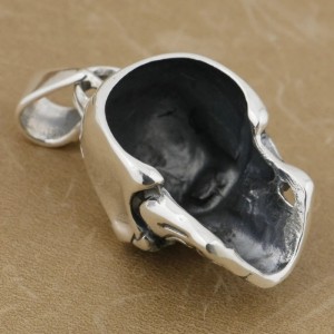 Grote Skull Hanger - 925 Zilver