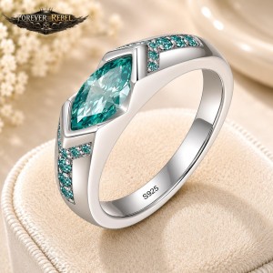 Luxe moissanite ring Autumn in 3 varianten