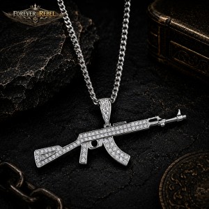 Frozen Arsenal AK-47 hanger 84 Moissanites