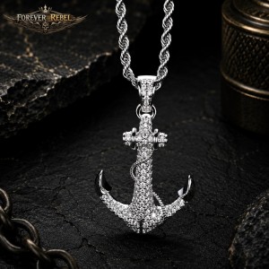 Anchor Rebellion hanger 154 moissanite stenen