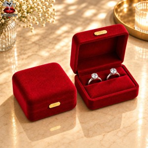 Velvet Ringcase Rood