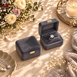 Velvet Ringcase Grijs